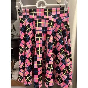 Disney Cakeworthy Women's Size Small, Dumbo‎ Neon Print Skirt